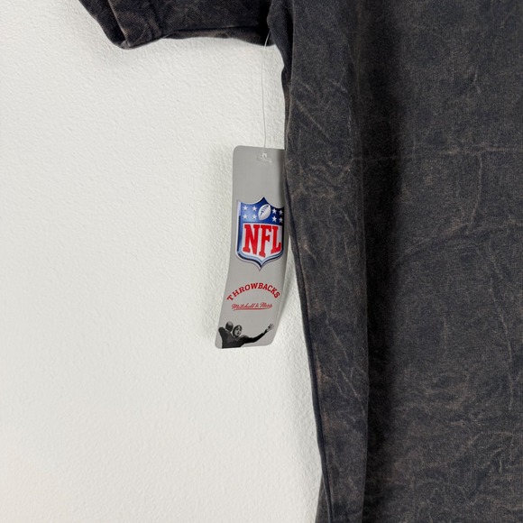 Mitchell Ness Kids Pittsburgh Steelers Throwbacks T Shirt Size M 10/12 NFL Black - Picture 9 of 11